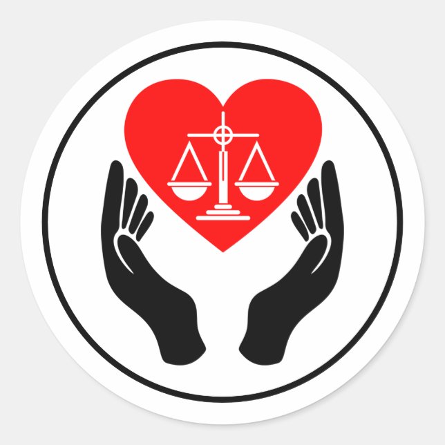 Pegatina Redonda Igualdad (Anverso)