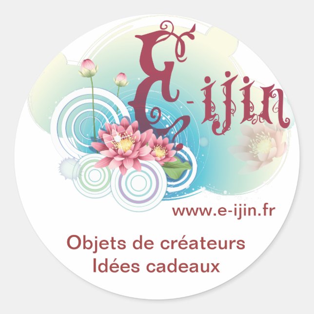 Pegatina Redonda Ijin (Anverso)