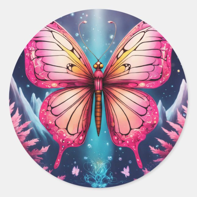 Pegatina Redonda IlluminateDesign: Diseñando entorno controlado por (Anverso)