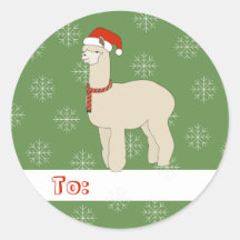 illusima Llama Navidades Snowflakes Green