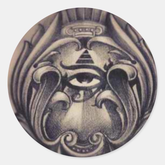 Pegatina Redonda iluminador (Anverso)