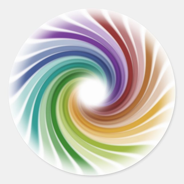 Pegatina Redonda Ilusão (Anverso)