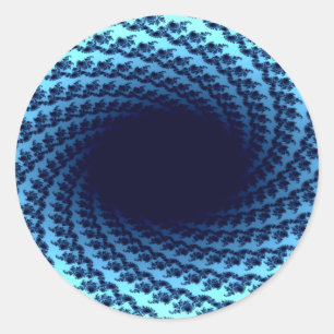 Pegatina Redonda Ilusión giratoria