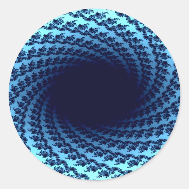 Pegatina Redonda Ilusión giratoria (Anverso)