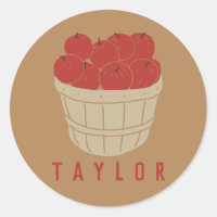 Ilustracion Bushel Basket de manzanas