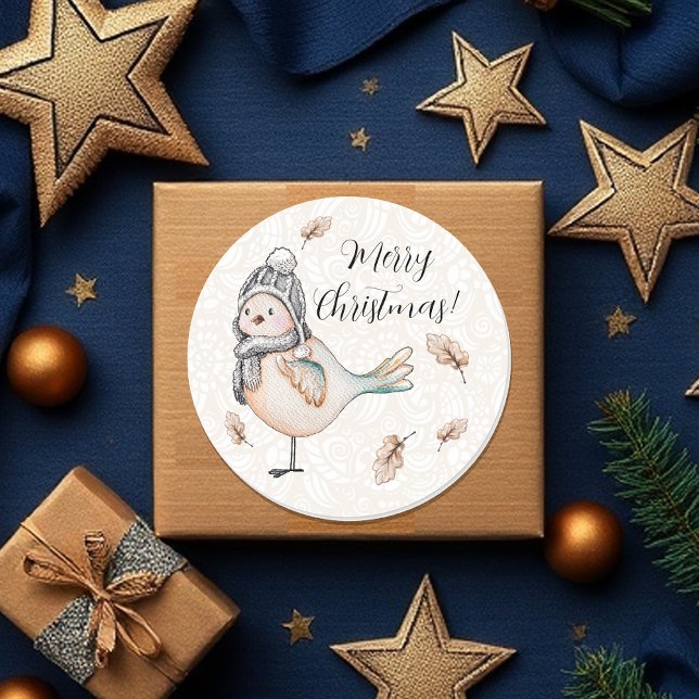 Pegatina Redonda Ilustracion de espárragos de invierno (Subido por el creador)