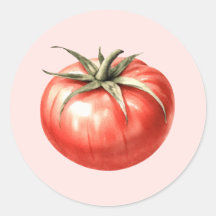 Ilustracion de tomate acuarela