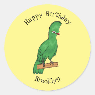 Pegatina Redonda Ilustracion personalizado de Guinea