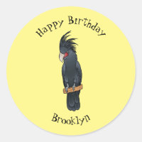 Ilustracion personalizado de pájaro de la cacatúa 