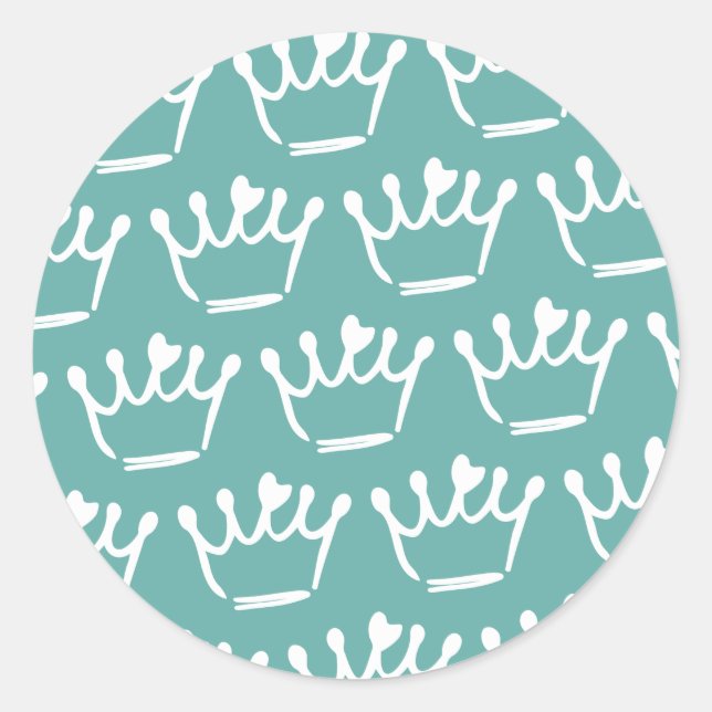 Pegatina Redonda Ilustraciones de Tiara (Anverso)