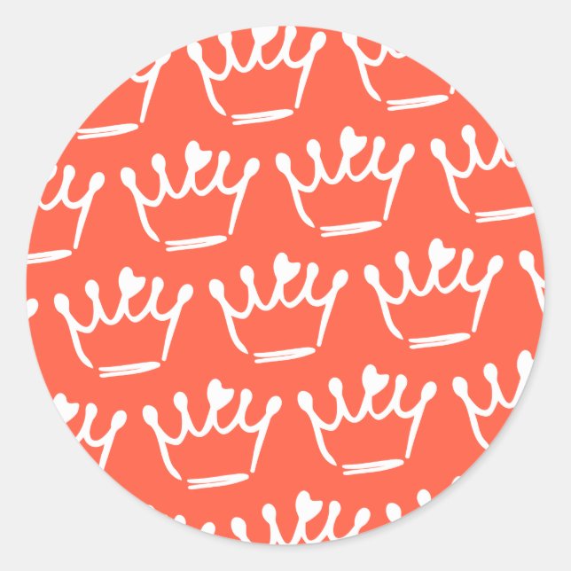 Pegatina Redonda Ilustraciones de Tiara (Anverso)