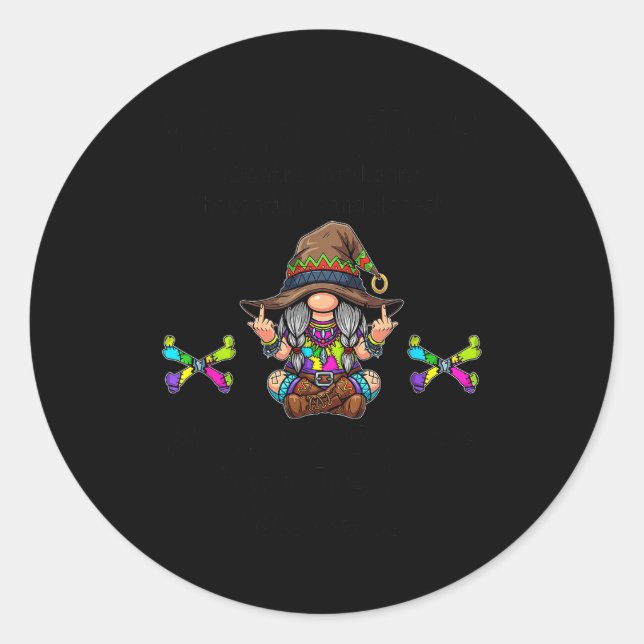 Pegatina Redonda I'm A Beautiful Intelligent Thoughtful Caring Hone (Anverso)