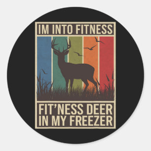 Pegatina Redonda Im In Fitness Fit Ness Deer Freezer Hombres Mujere
