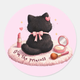 Pegatina Redonda I'm the Princess