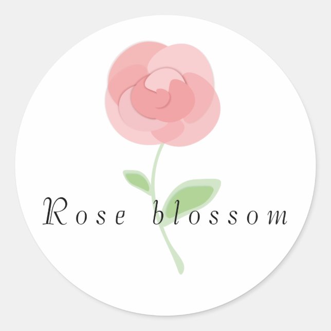 Pegatina Redonda Imagen de un cojín redondo de flores rosa taza de  (Anverso)