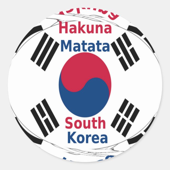 Pegatina Redonda Imagen impresa/gráfica de la bandera nacional de C (Anverso)