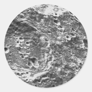 Pegatina Redonda Imagen lunar de la misión lunar de Artemis 1
