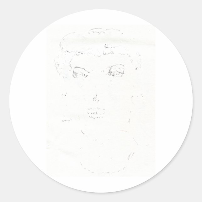 Pegatina Redonda Imagen perfecta (Anverso)