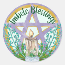 Imbolc Blessing Celtic Wicca Holiday Pentacle