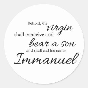 Pegatina Redonda Immanuel Sticker