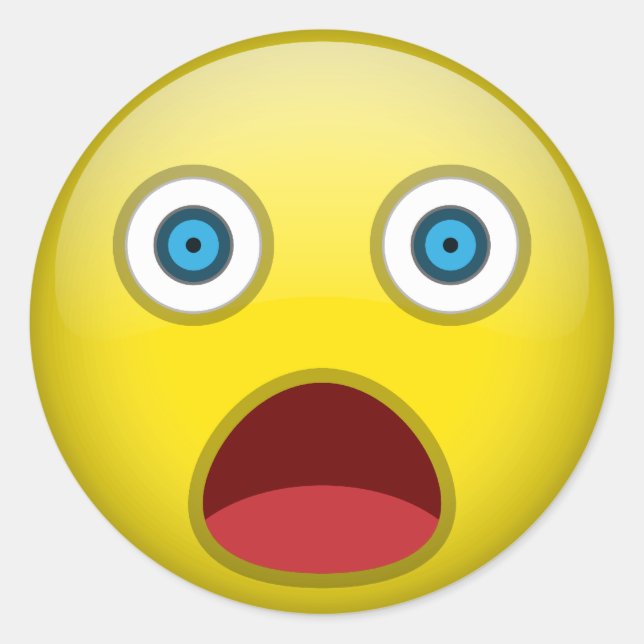 Pegatina Redonda Impactado (Anverso)