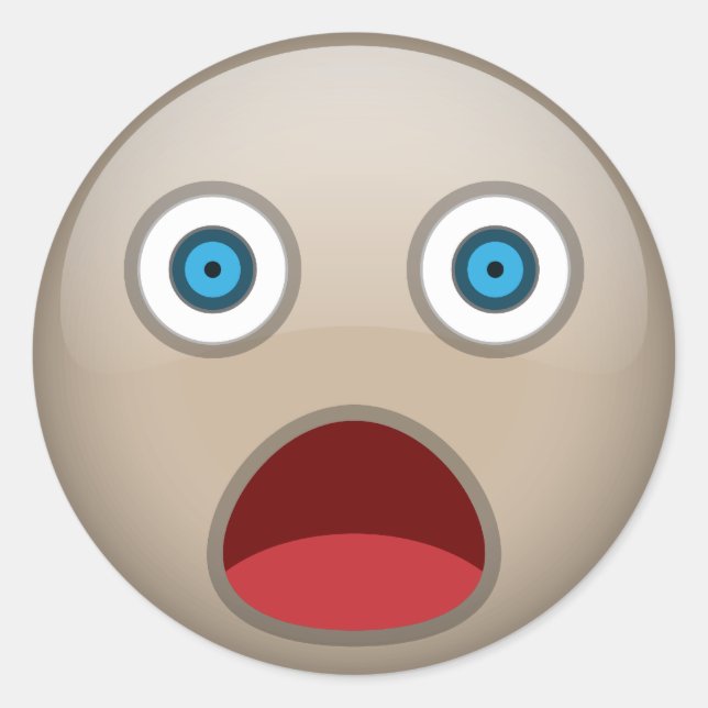 Pegatina Redonda Impactado (Anverso)