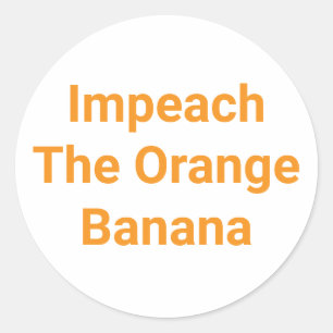 Pegatina Redonda Impeace La Naranja Banana Hankamer Artjunkhaus Yum