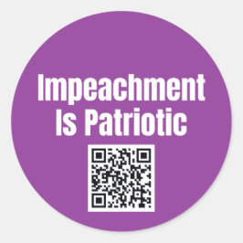 Pegatina Redonda Impeachment is Patriotic Sticker Sheet