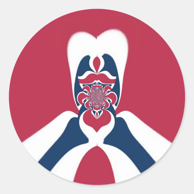 Pegatina Redonda Impresión de arte de E.T. asombrosa (Anverso)