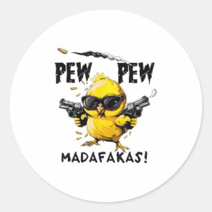 Pegatina Redonda Impresión de pájaro Relax Fit Swea - Uni-adultos -