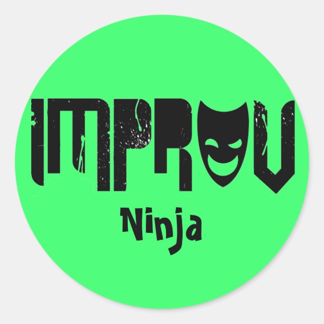 Pegatina Redonda ¡Impresionante! (Anverso)