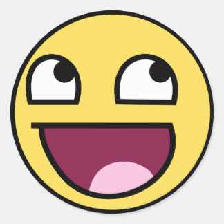 Pegatina Redonda impresionante