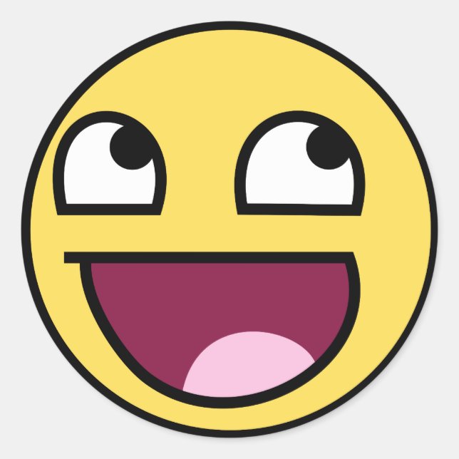 Pegatina Redonda impresionante (Anverso)