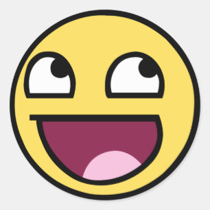 Pegatina Redonda Impresionante