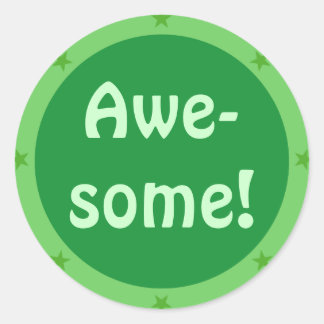 Pegatina Redonda Impresionante - Serie de profesores Pegatinas