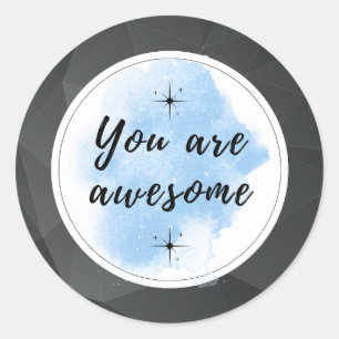 Pegatina Redonda Impresionantes pegatinas