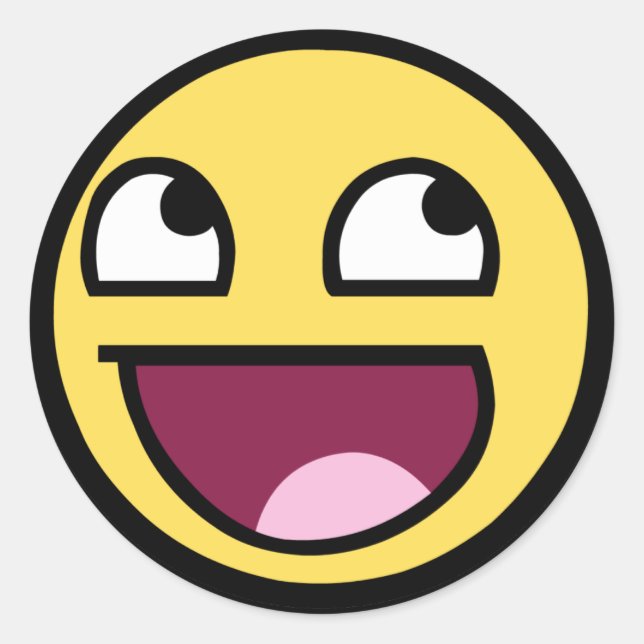 Pegatina Redonda Impresionantes Pegatinas (Anverso)