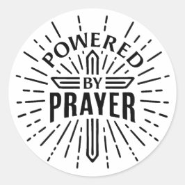 Pegatina Redonda Impulsado por la oración