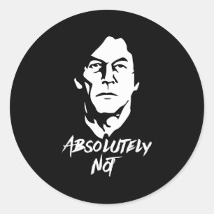 Pegatina Redonda Imran Khan Absolutamente No Partidarios Del Pti Pa