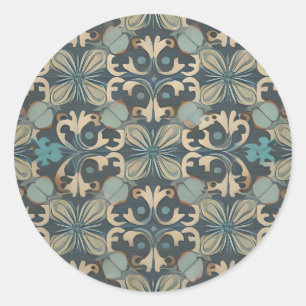 Pegatina Redonda in blue