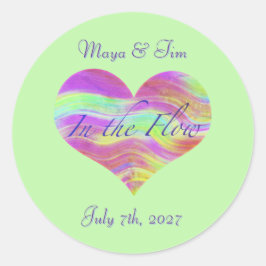 Pegatina Redonda In the Flow of Love Sticker