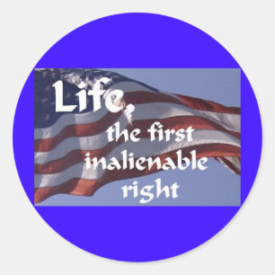 Pegatina Redonda Inalienable Right