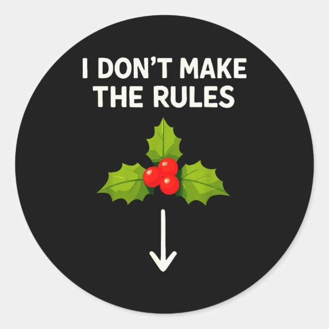 Pegatina Redonda Inappropriate Christmas Shirts Men, Funny Adult Mi (Anverso)