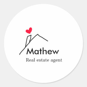 Pegatina Redonda Inaugu inmobiliaria inmobiliaria inmobiliaria inmo