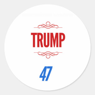 Pegatina Redonda Inauguración de Trump 2025 1