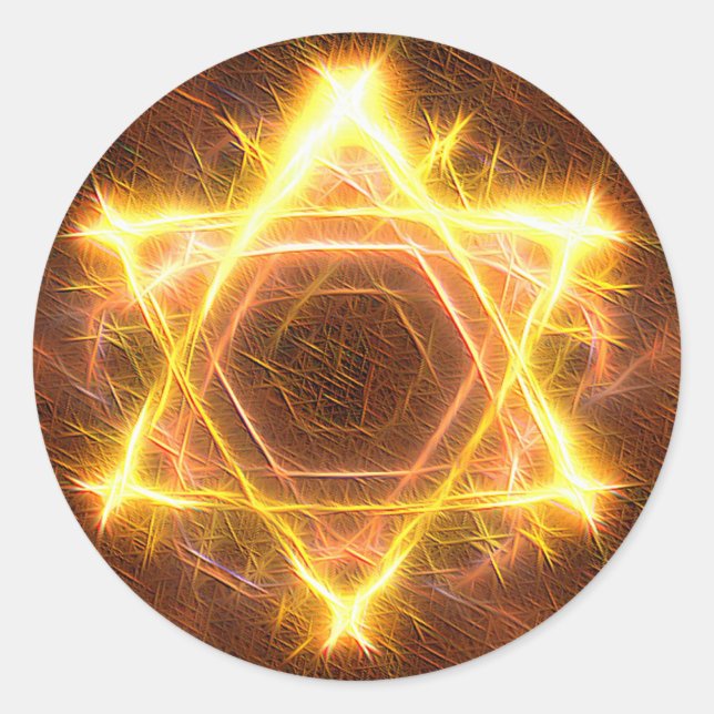 Pegatina Redonda Incendio (Anverso)