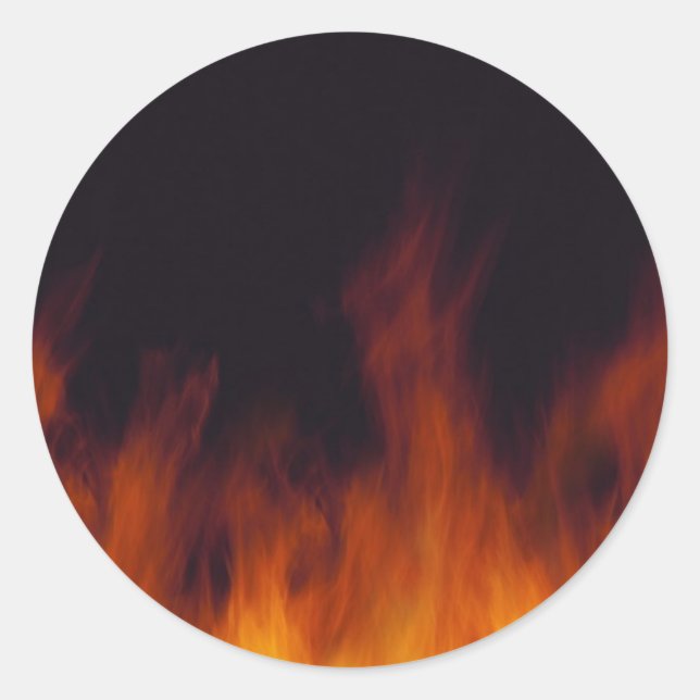 PEGATINA REDONDA INCENDIO (Anverso)