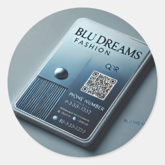 Pegatina Redonda Incluir patrones de onda sutiles o destellos para