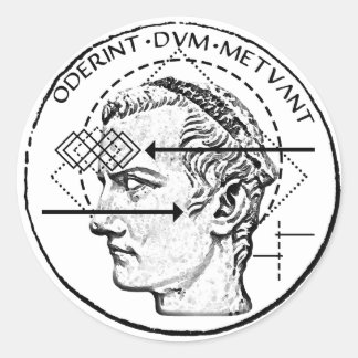 Pegatina Redonda Inconsciente Colectivo - Incitato Dominus