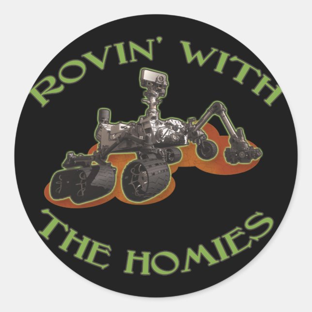 Pegatina Redonda indefinido (Anverso)